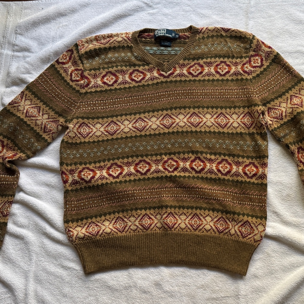 Polo Ralph Lauren Multicolor Patterned Crewneck Sweater